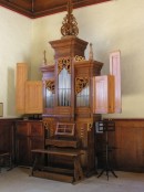 L'orgue Marc Garnier (F, 1973-1984) dans le Temple des Planchettes. Cliché personnel (7.02.2008)