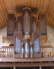 Une dernière vue de l'orgue Goll (1985) de l'église réformée de Worb. Cliché personnel