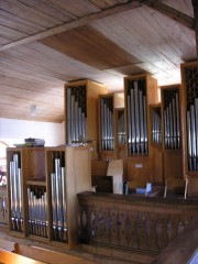 Vue de l'orgue depuis la galerie nord de l'église. Cliché personnel 