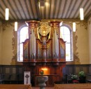 L'orgue Carlen (1837) / Kuhn (1964) de l'église de Ringgenberg. Cliché personnel (5 avril 2008)