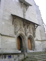 Portail de l'église St. Oswald (fin 15ème s.). Cliché personnel