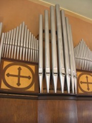 Le Landeron, église catholique, le grand orgue. Cliché personnel