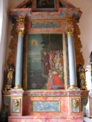 Autre autel latéral de la chapelle haute (vers 1734). Cliché personnel