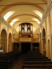 Vue d'ensemble de la nef et des orgues. Cliché personnel