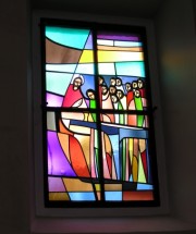 Un vitrail en l'église de Canobbio. Cliché personnel