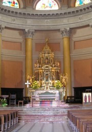 Vue du maître-autel baroque. Cliché personnel