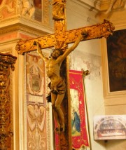 Vue d'un Christ dressé dans la nef. Cliché personnel