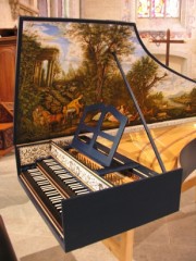 Une dernière vue du clavecin flamand d'après le Ruckers de 1624. Cliché personnel