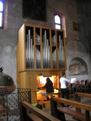 Vue de l'orgue Mascioni (un jour de mariage). Cliché personnel