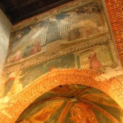 Détail des fresques de l'arc triomphal (vers 1340). Cliché personnel