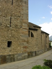 Vue du mur Sud extérieur de l'église. Cliché personnel