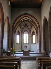 Une vue du choeur de la Clarakirche. Cliché personnel