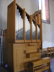 Vue de l'orgue de choeur Graf (1975). Cliché personnel