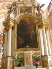 Vue d'un autel à droite, à l'entrée du choeur. Cliché personnel