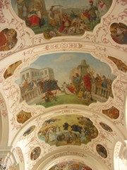 Vue partielle des peintures de la nef. Cliché personnel