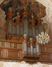 Une dernière vue de l'orgue Silbermann, Ebersmunster. Cliché personnel (août 2008)