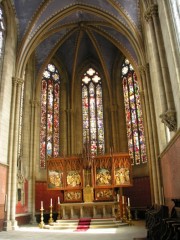 Vue du choeur gothique de l'église. Cliché personnel