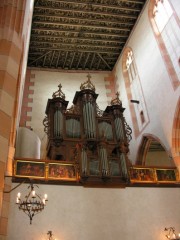 Une grande vue de l'orgue Silbermann. Cliché personnel