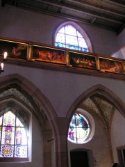 Elévation de la nef avec des tableaux de J. F. Wülckhen. Cliché personnel