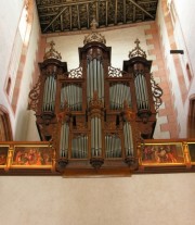Une belle vue rapprochée des orgues Silbermann. Cliché personnel