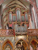 Vue de l'orgue Silbermann/Kern de St-Pierre-le-Jeune (protestant), Strasbourg. Cliché personnel (août 2008)