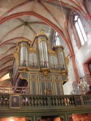 Vue de la façade de l'orgue côté choeur. Cliché personnel