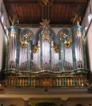 Vue du Grand Orgue Heintz de la Stephanskirche de Constance. Cliché personnel (sept. 2008)