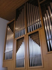 Moutier, Temple allemand. L'orgue. Cliché personnel