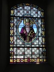 Vitrail de St Nicolas, Archevêque de Myre. Ckliché personnel