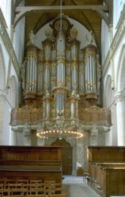 Oude Kerk, Amsterdam. Le grand orgue Vater/Müller. Crédit: www.bma.amsterdam.nl/