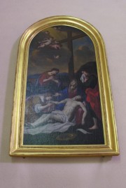 Autre peinture du 17ème s. Choeur de l'église catholique de Colombier. Cliché personnel