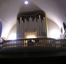 Vue de l'orgue Saint-Martin de Corsier (2009). Cliché personnel (premier mars 2009)