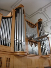 Vue du grand orgue en tribune. Cliché personnel