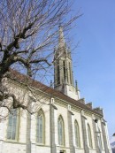 Eglise de Châtel-St-Denis. Cliché personnel (début avril 2009)