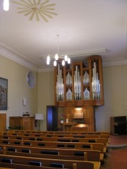 Vue de la nef du Temple en direction des orgues. Cliché personnel