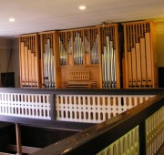 Temple de Bôle, autre vue de l'orgue. Cliché personnel