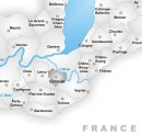 Situation géographie de Carouge. Crédit: //fr.wikipedia.org/