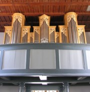Les orgues de l'église réformée d'Aarberg. Cliché personnel