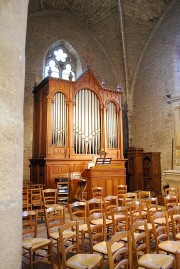 Vue de l'orgue à la fin d'un service religieux. Cliché personnel