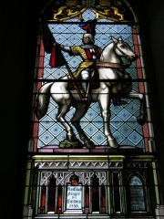 Autre vitrail à l'église de Laupen. Cliché personnel