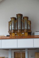 Vue de l'orgue Carlen (1860-61) de l'église de Törbel. Cliché personnel (juillet 2009)