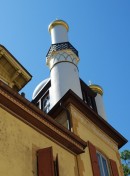 Le minaret construit par Philippe Suchard sur sa maison de Serrières (1865). Cliché personnel (août 2009)