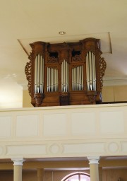 Vue de l'orgue Silbermann. Cliché personnel