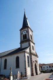Une dernière vue de l'église de Blodelsheim, Alsace. Cliché personnel (08.2009)
