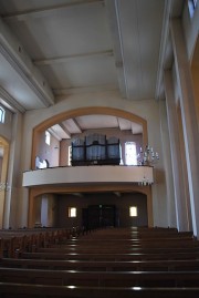 Vue générale de la nef en direction des orgues. Cliché personnel