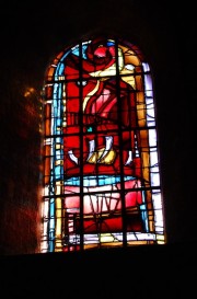 Autre vitrail contemporain à St-Georges de Sélestat. Cliché personnel