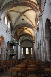Vue intérieure de l'église Ste-Foy. Cliché personnel