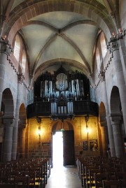 Vue de la nef de Ste-Foy en direction de l'orgue Rinckenbach (muet en 2009). Cliché personnel