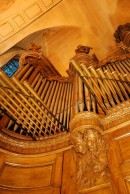 Vue des chamades de cet orgue. Cliché personnel (début nov. 2009)