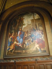 Oeuvre peinte au 19ème siècle (entrée de Jésus à Jérusalem). Cliché personnel